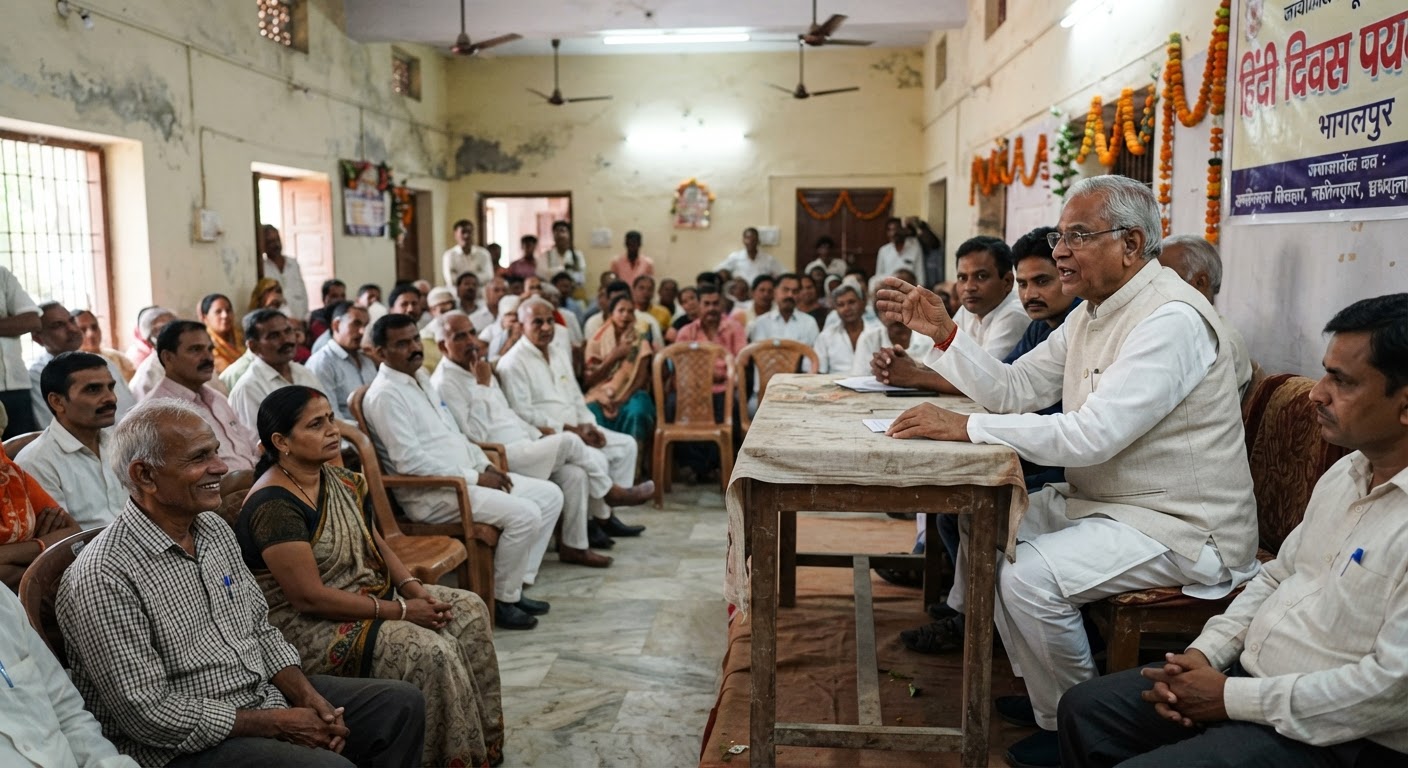 नाथनगर में हिंदी दिवस पakhwada का शानदार समापन