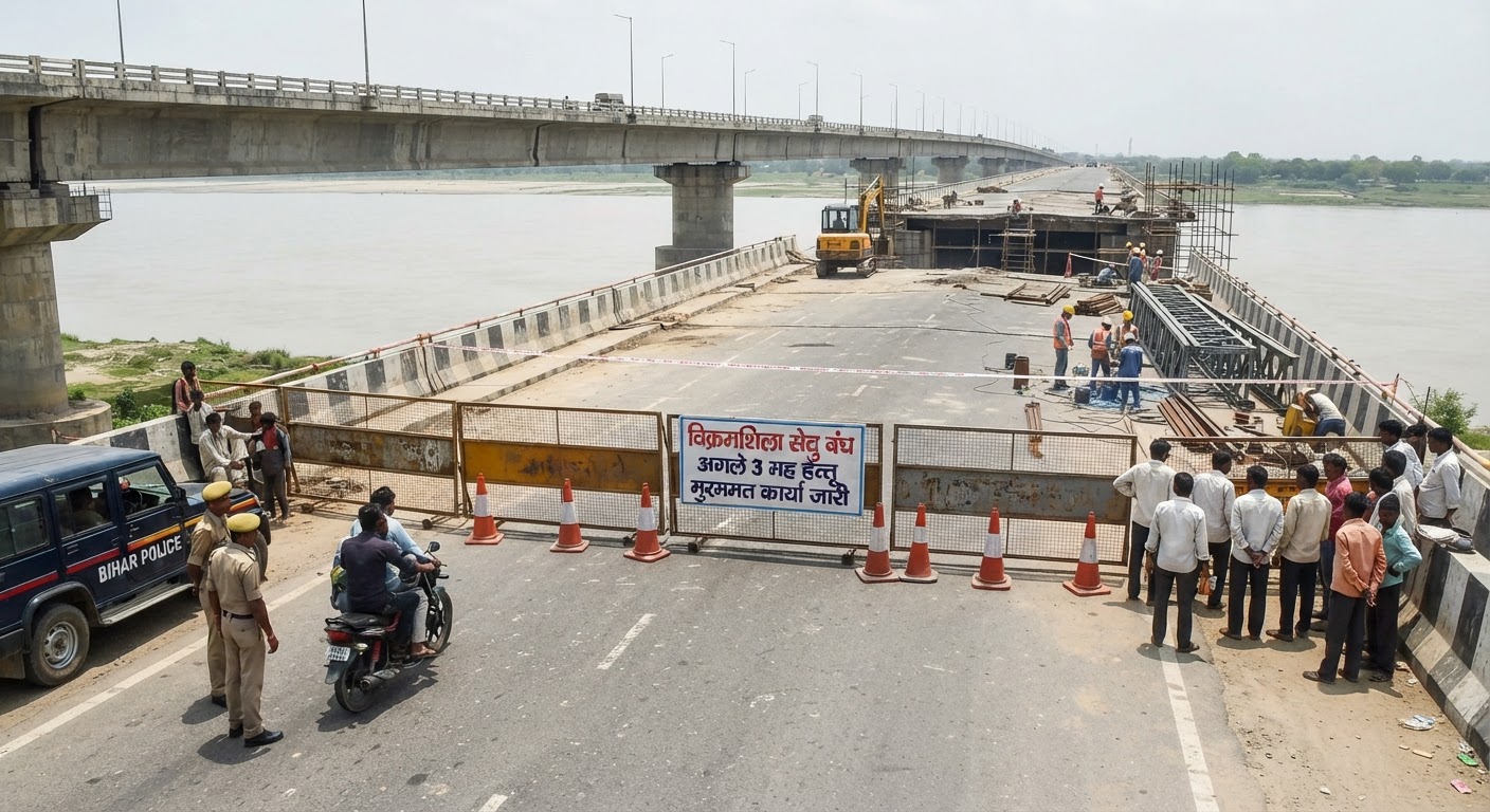 खुशखबरी: विक्रमशिला सेतु तीन महीने के लिए बंद, गंगा में चलेंगी मुफ्त क्रूज नावें