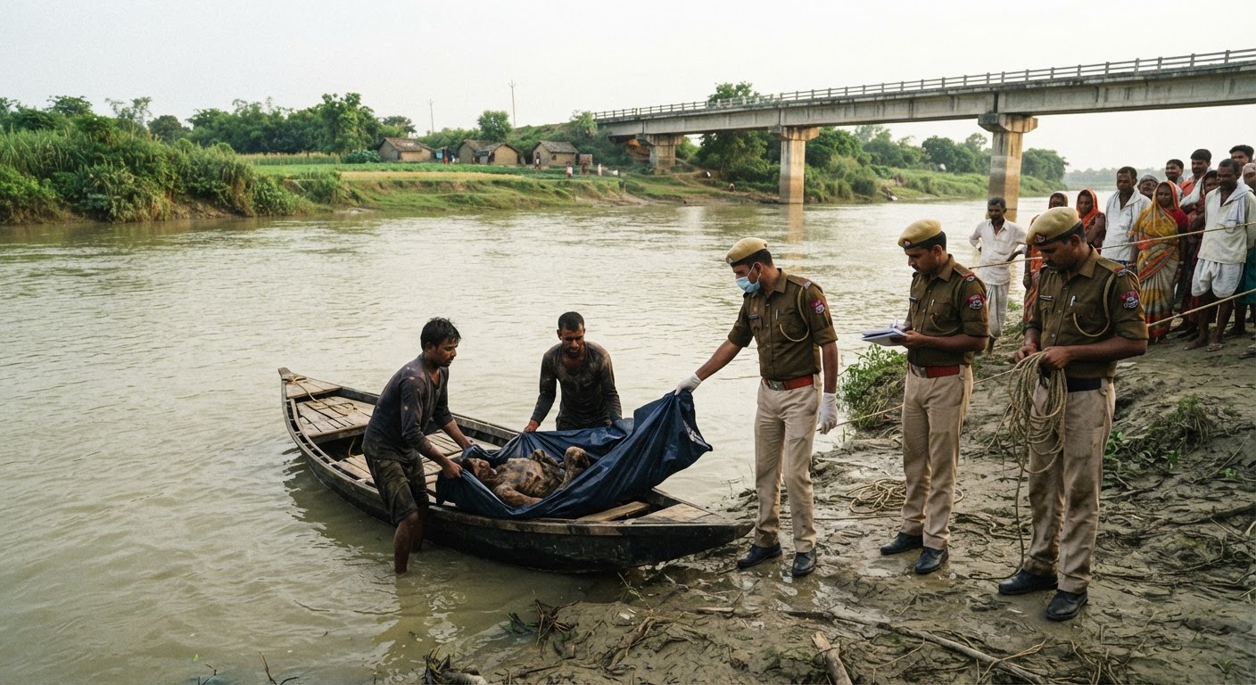 भागलपुर में कलवलिया नदी से मिला 35 साल के व्यक्ति का शव