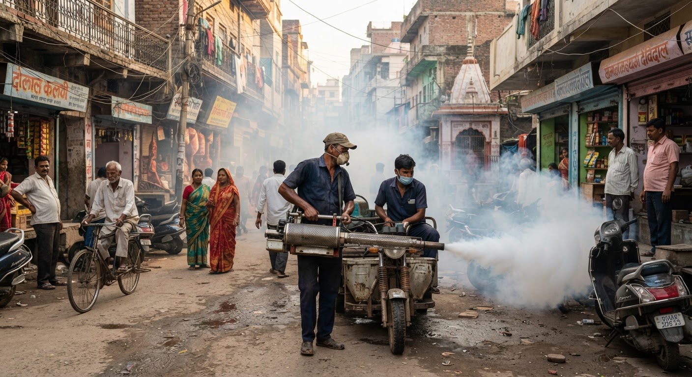 बचाव शुरू: सुल्तानगंज में मच्छरों से राहत के लिए फॉगिंग