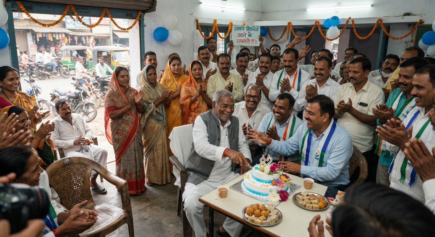 केंद्रीय मंत्री जीतन राम मांझी का जन्मदिन, HAM कार्यकर्ताओं ने लगाए पौधे