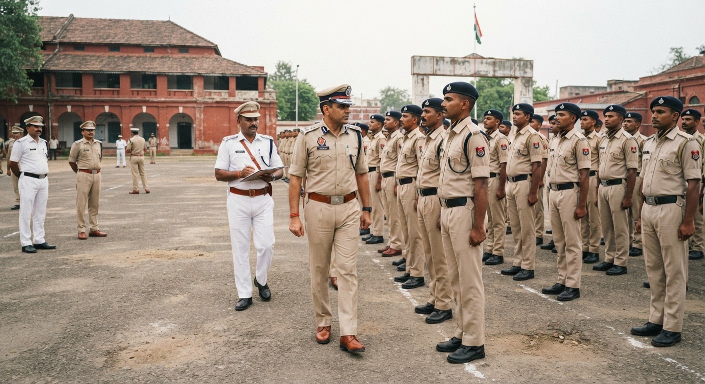 भागलपुर एसएसपी प्रमोद कुमार यादव ने पुलिस लाइन में साप्ताहिक परेड का किया निरीक्षण