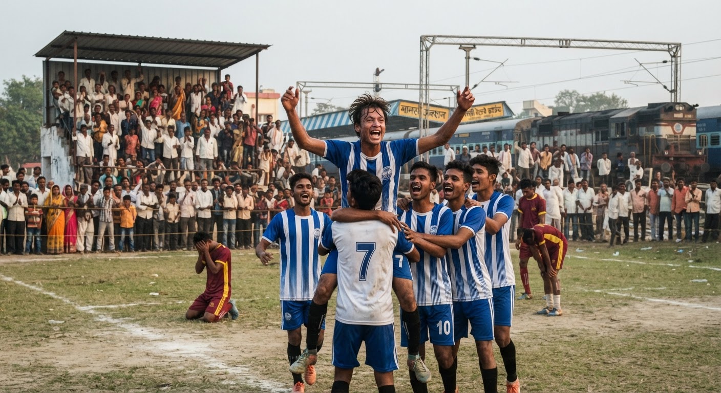 खगड़िया फुटबॉल मैच में मानसी और परबत्ता की शानदार जीत