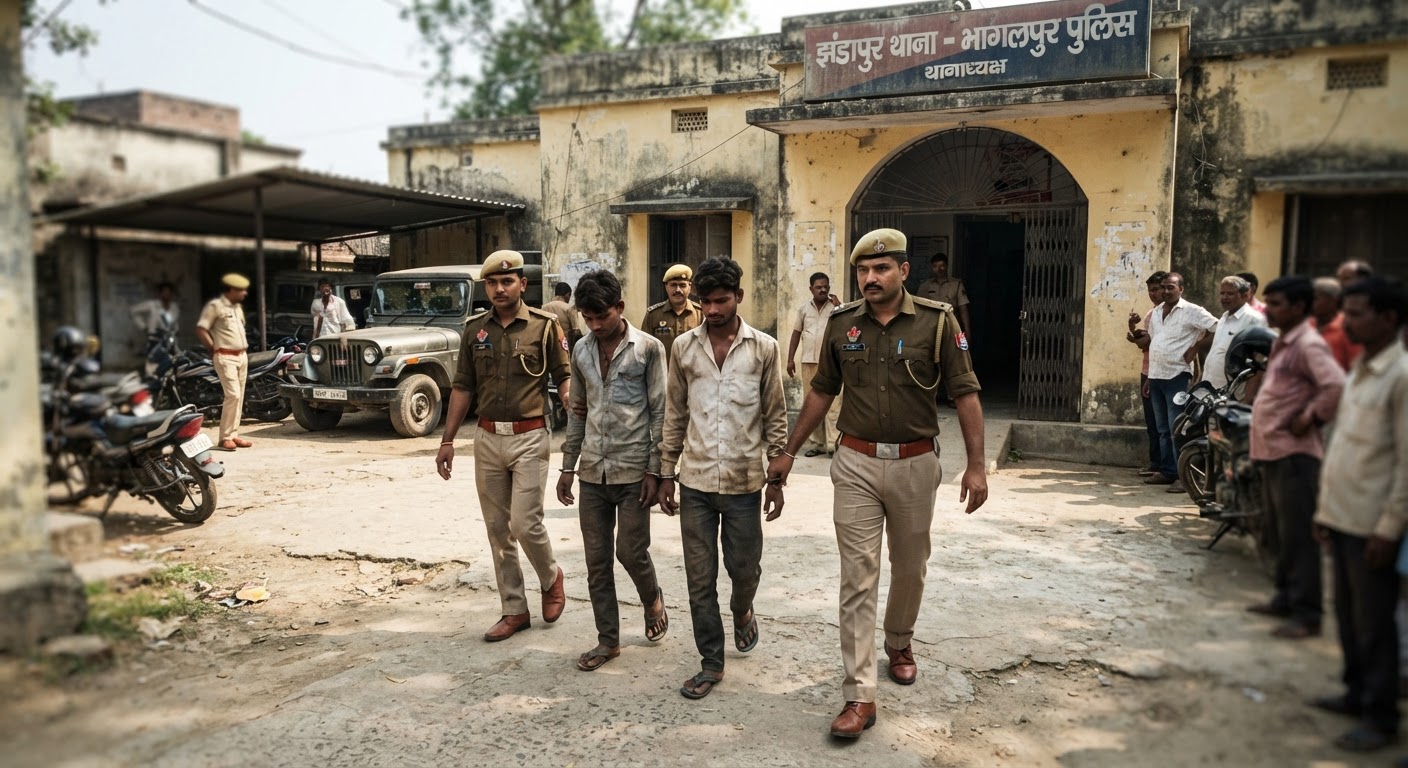 झंडापुर में बाइक चोरी का खुलासा, पुलिस ने तीन आरोपियों को किया गिरफ्तार