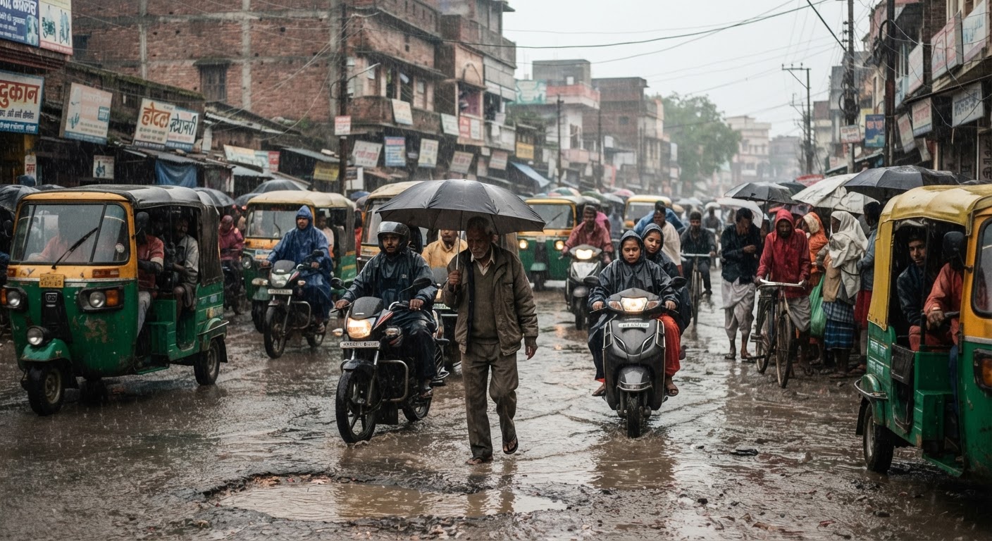 भागलपुर में बदले मौसम का मिजोर, 11 अक्टूबर तक बारिश और तेज हवा का अलर्ट