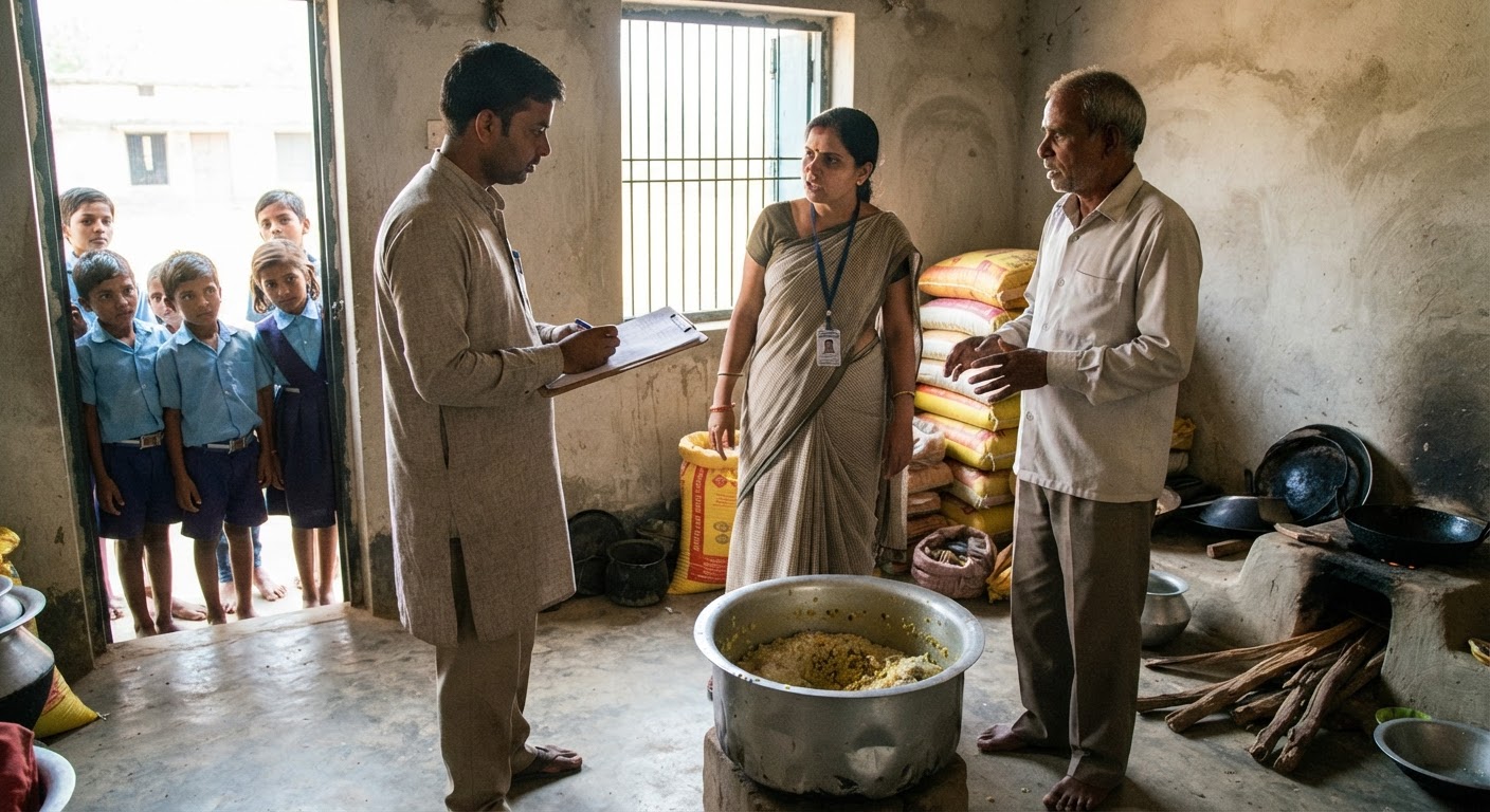 चौंकाने वाली खबर: सहरसा के स्कूल में मिड-डे मील योजना में खुली धांधली