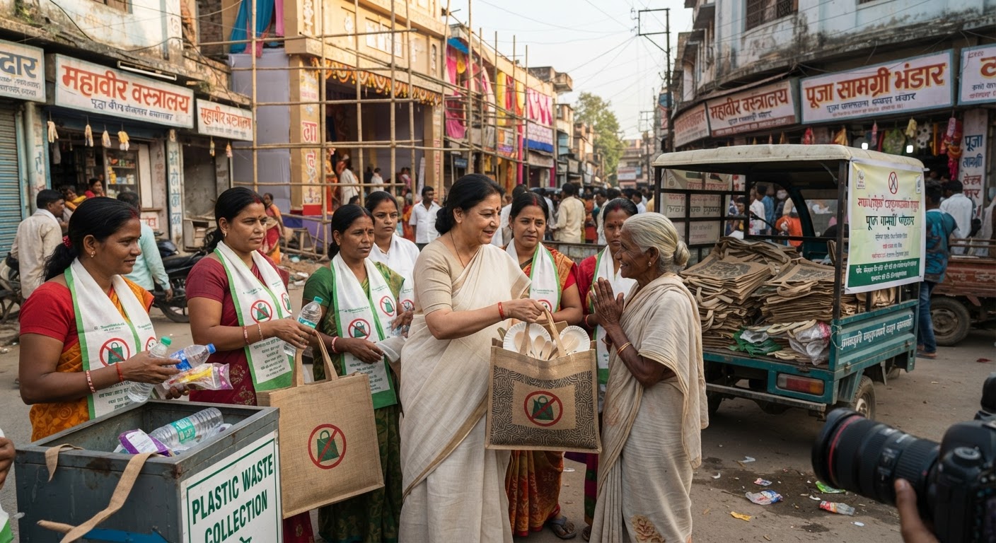 खुशखबरी: भागलपुर में प्लास्टिक मुक्त होगी दुर्गा पूजा, नगर निगम ने उठाया बड़ा कदम