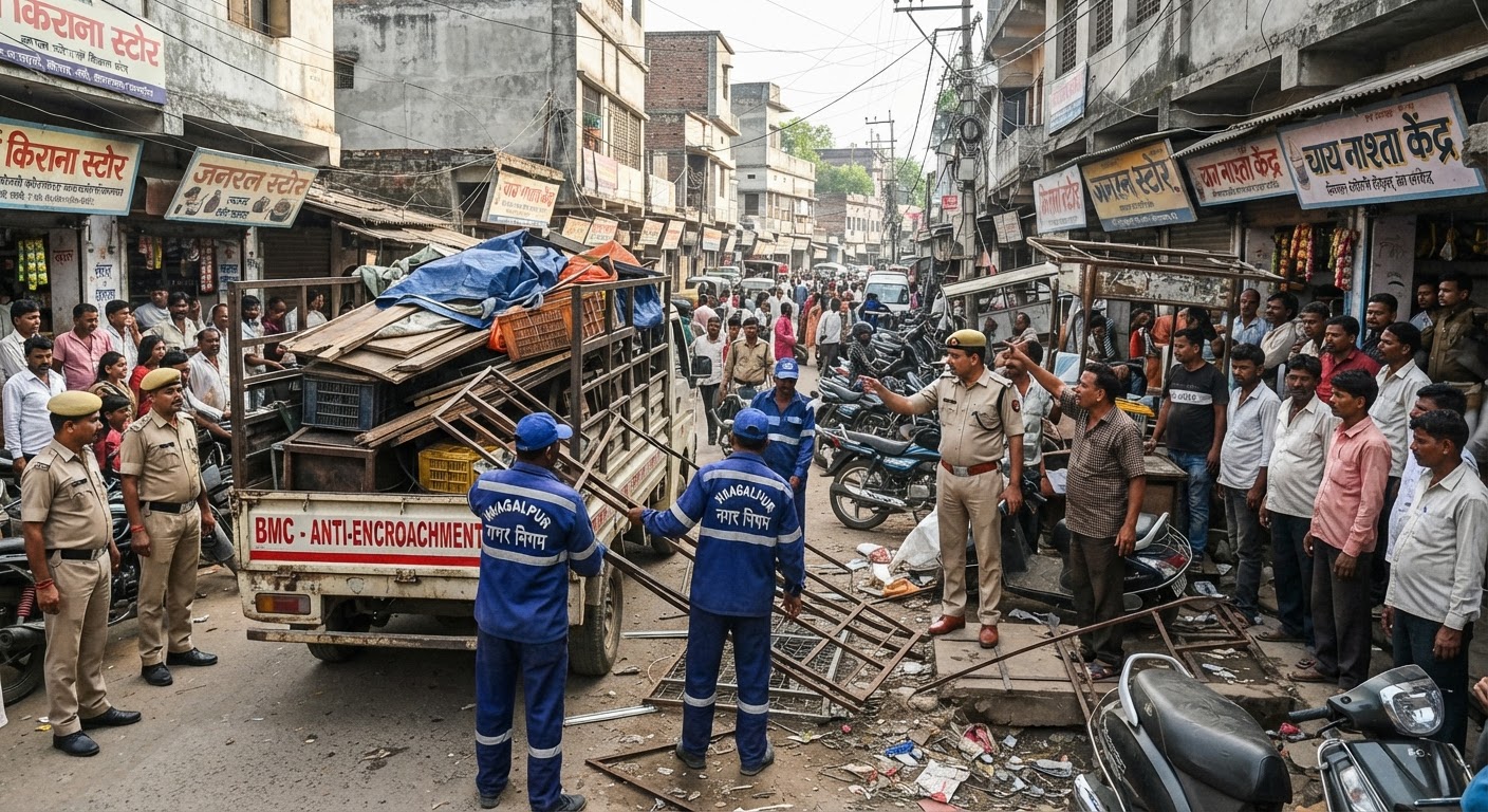 भागलपुर में चला बुलडोजर और अतिक्रमण हटाओ अभियान, जानिए मांस बिक्री के नए नियम