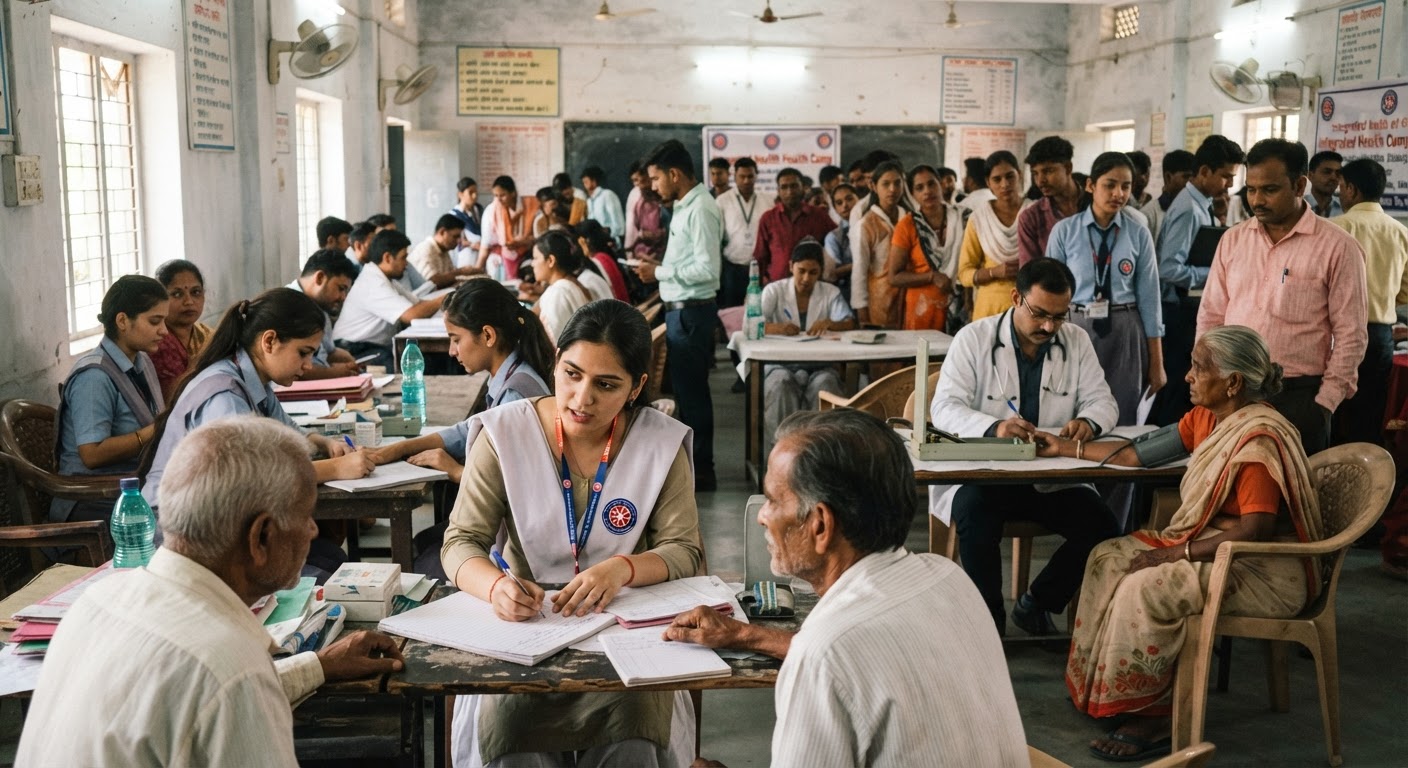 भागलपुर के बीएन कॉलेज में लगा शानदार स्वास्थ्य जांच कैंप, 71 लोगों की हुई जांच