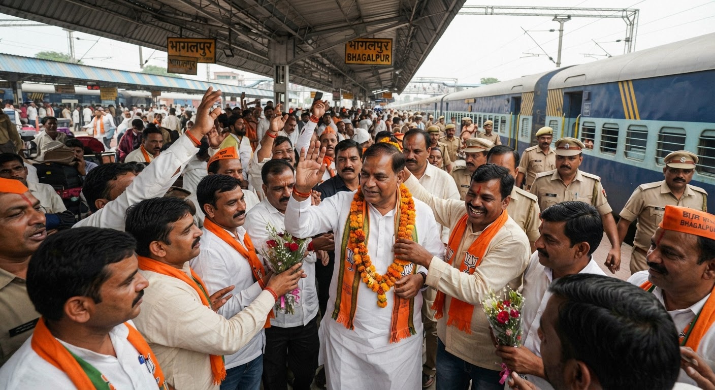 बिहार के मंत्री दिलीप जायसवाल पहुंचे भागलपुर, मजबूत होगी बीजेपी