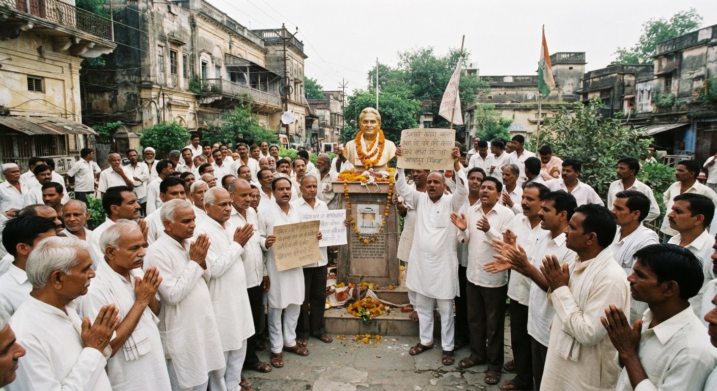 भागलपुर में लोकनायक जयप्रकाश नारायण की जयंती पर हुई मूर्ति लगवाने की जोरदार मांग