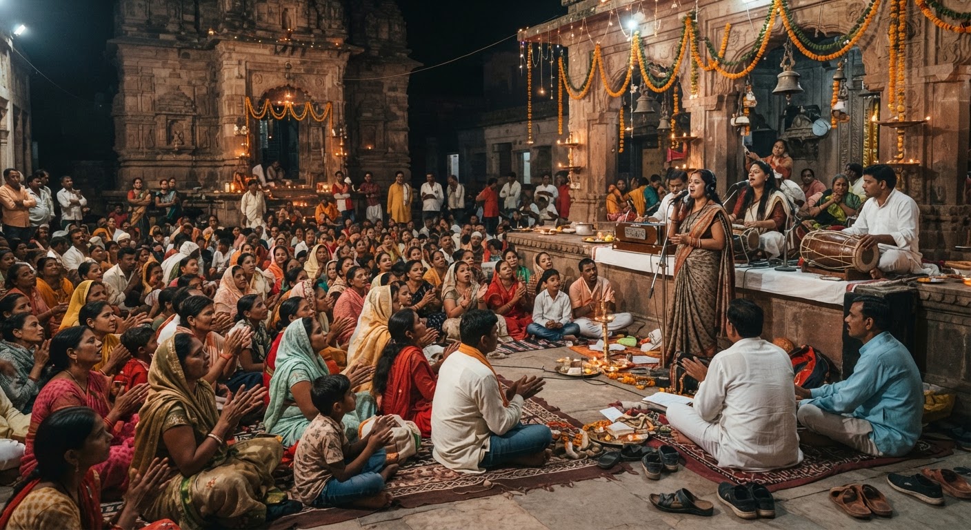 भागलपुर के प्राचीन दुर्गा मंदिर में उमड़ी भारी भीड़, जानिए भक्ति जागरण की खासियत