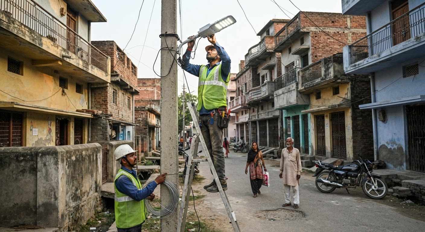 भागलपुर में चमचमाएंगी गलियां, 51 वार्डों में लगी नई लाइट