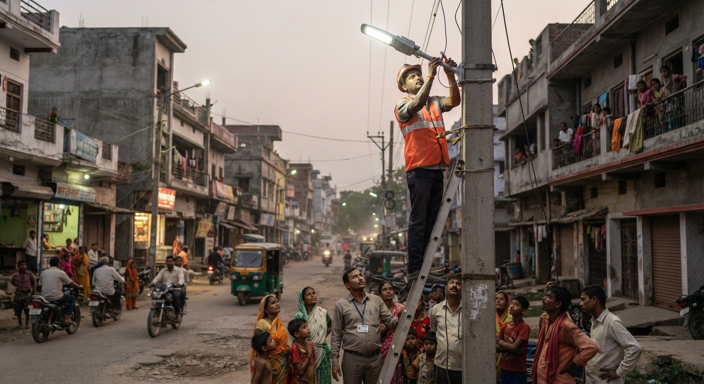 भागलपुर में शुरू हुई एलईडी लाइट लगाने की योजना, अब चमकेंगे सभी 51 वार्ड
