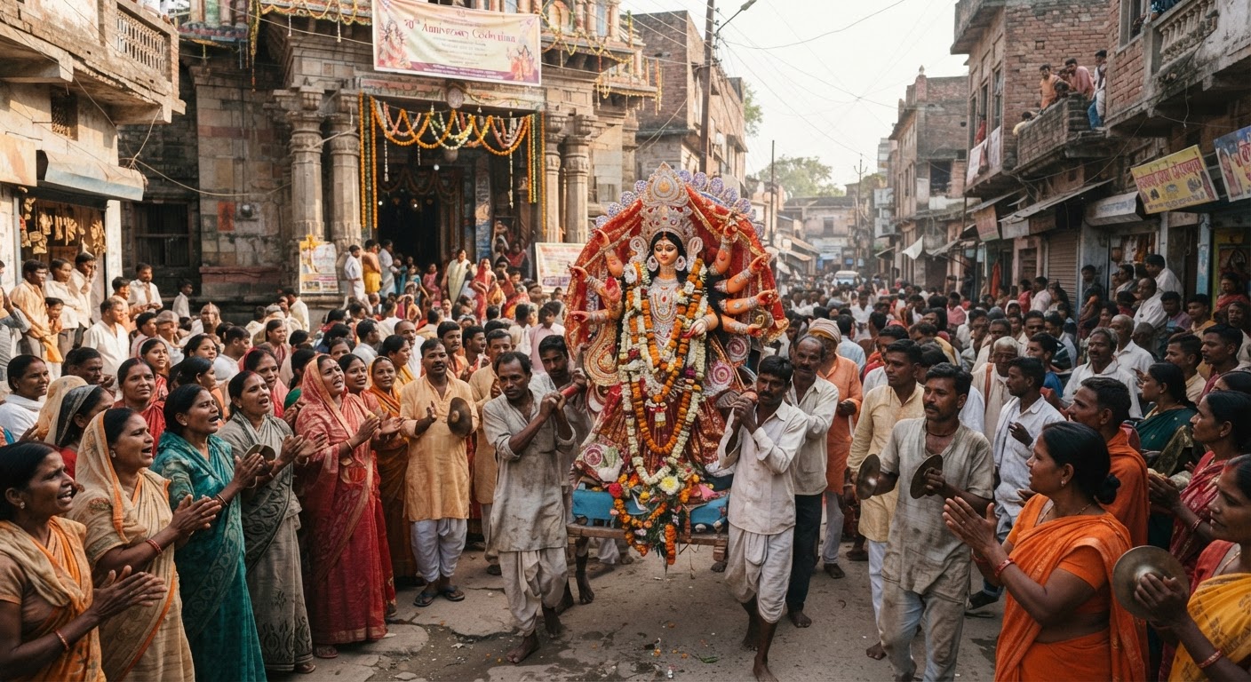 जमुई के लक्ष्मीपुर में वैष्णवी दुर्गा मंदिर मना रहा है आस्था और परंपरा के 50 साल