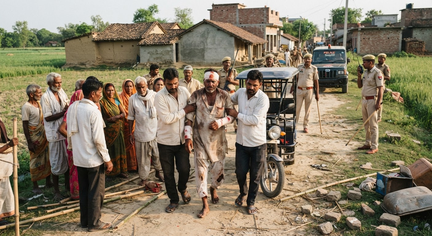 अरेरिया में खूनी संघर्ष: जमीन विवाद को लेकर भिड़े दो पक्ष, 6 लोग गंभीर रूप से घायल