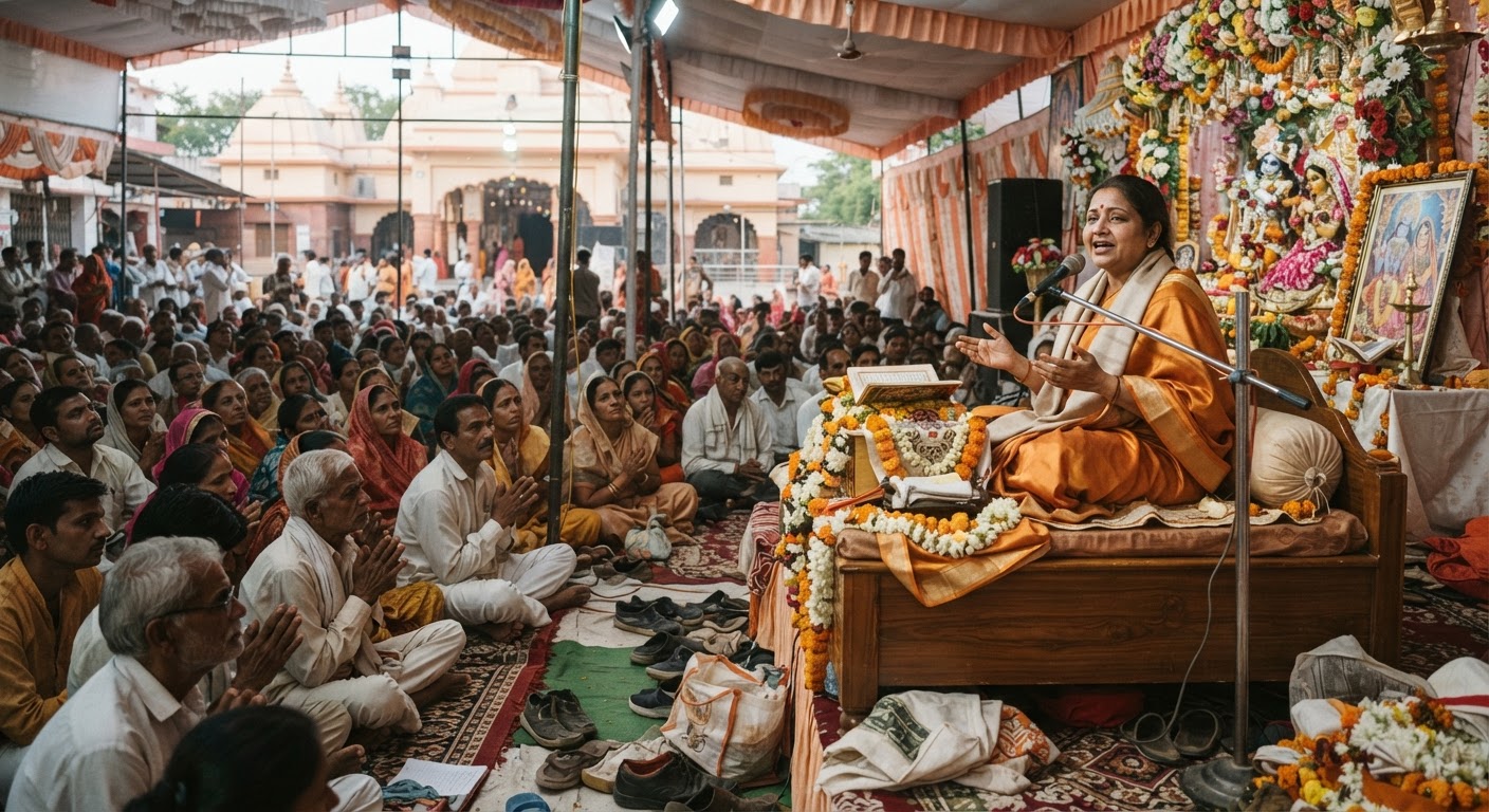 श्रीमदभागवत कथा: भगवान कृष्ण की लीलाओं ने मोहा मन