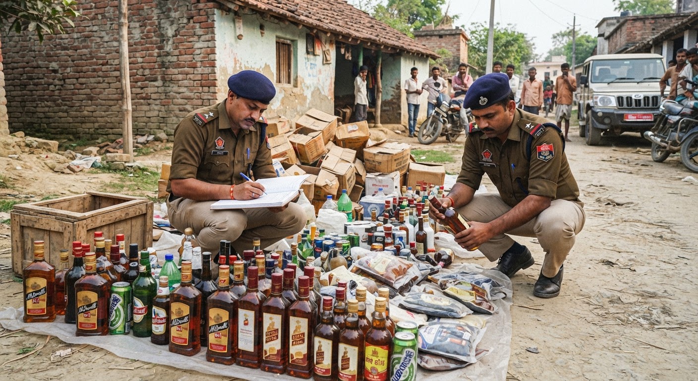 कटिहार में उत्पाद विभाग की बड़ी कार्रवाई, 178 लीटर अवैध शराब जब्त