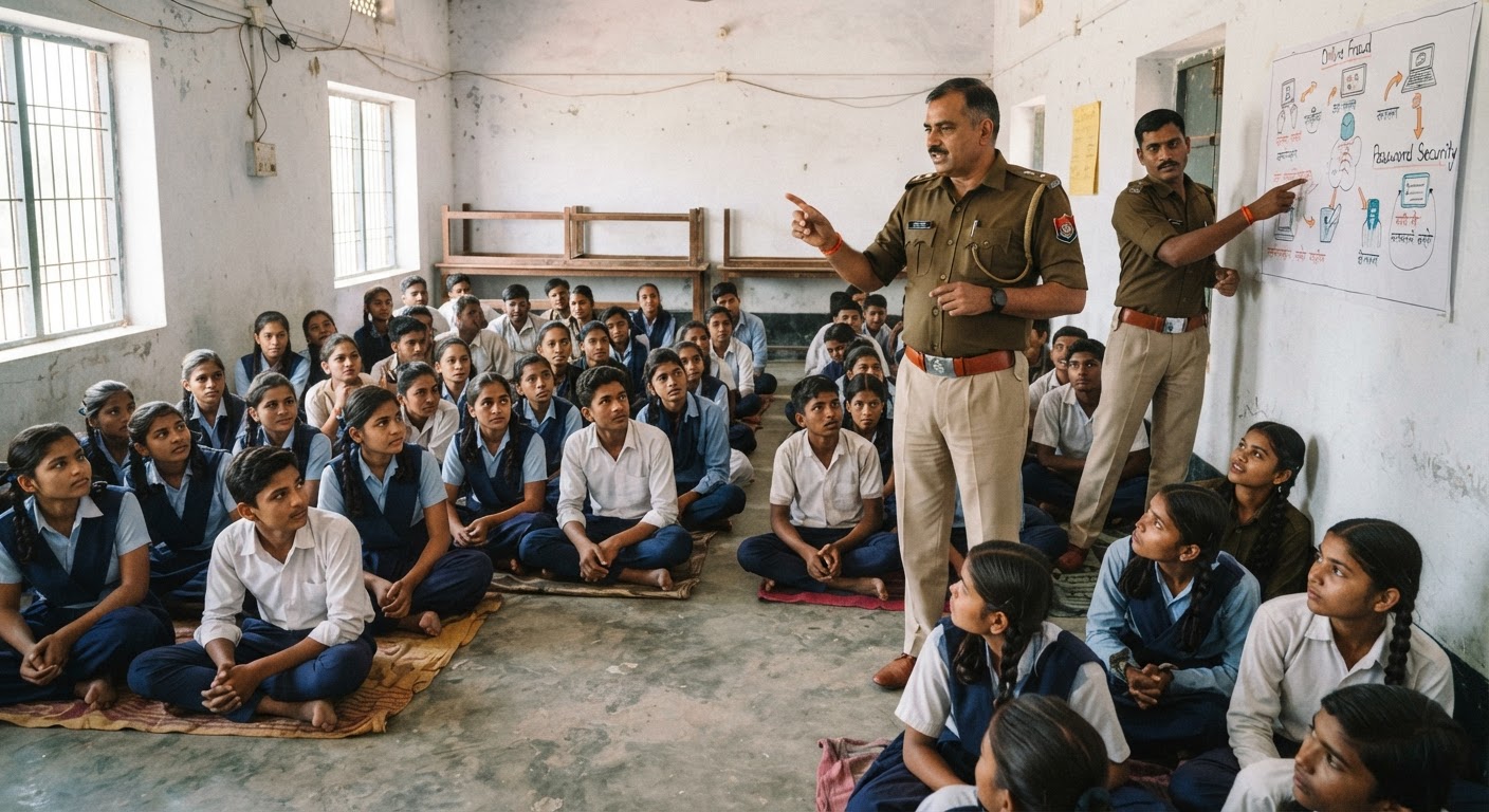 खगड़िया में स्कूली बच्चों को साइबर अपराध से बचने का मिला अनोखा पाठ