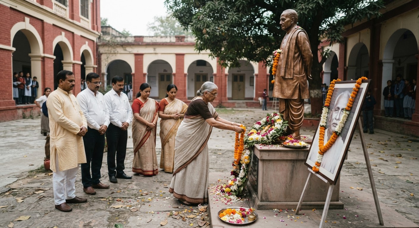 महादेव सिंह कॉलेज में संस्थापक की 31वीं पुण्यतिथि पर अर्पित किए गए श्रद्धासुमन
