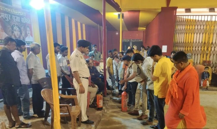 दुर्गा पूजा और दशहरा पर भगलपुर फायर ब्रिगेड अलर्ट