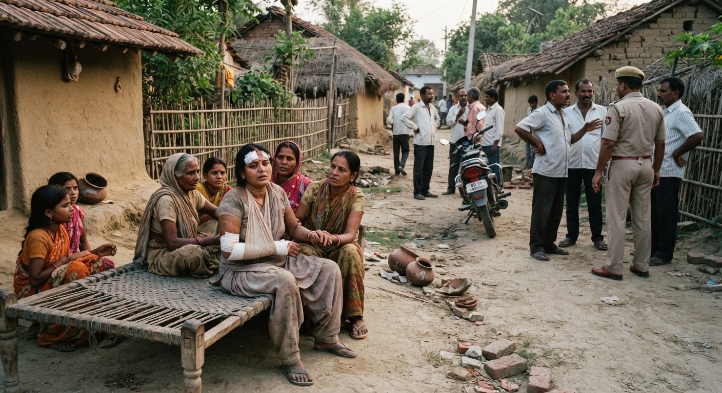 अररिया में बच्चों के विवाद पर खूनी संघर्ष, महिला गंभीर रूप से घायल