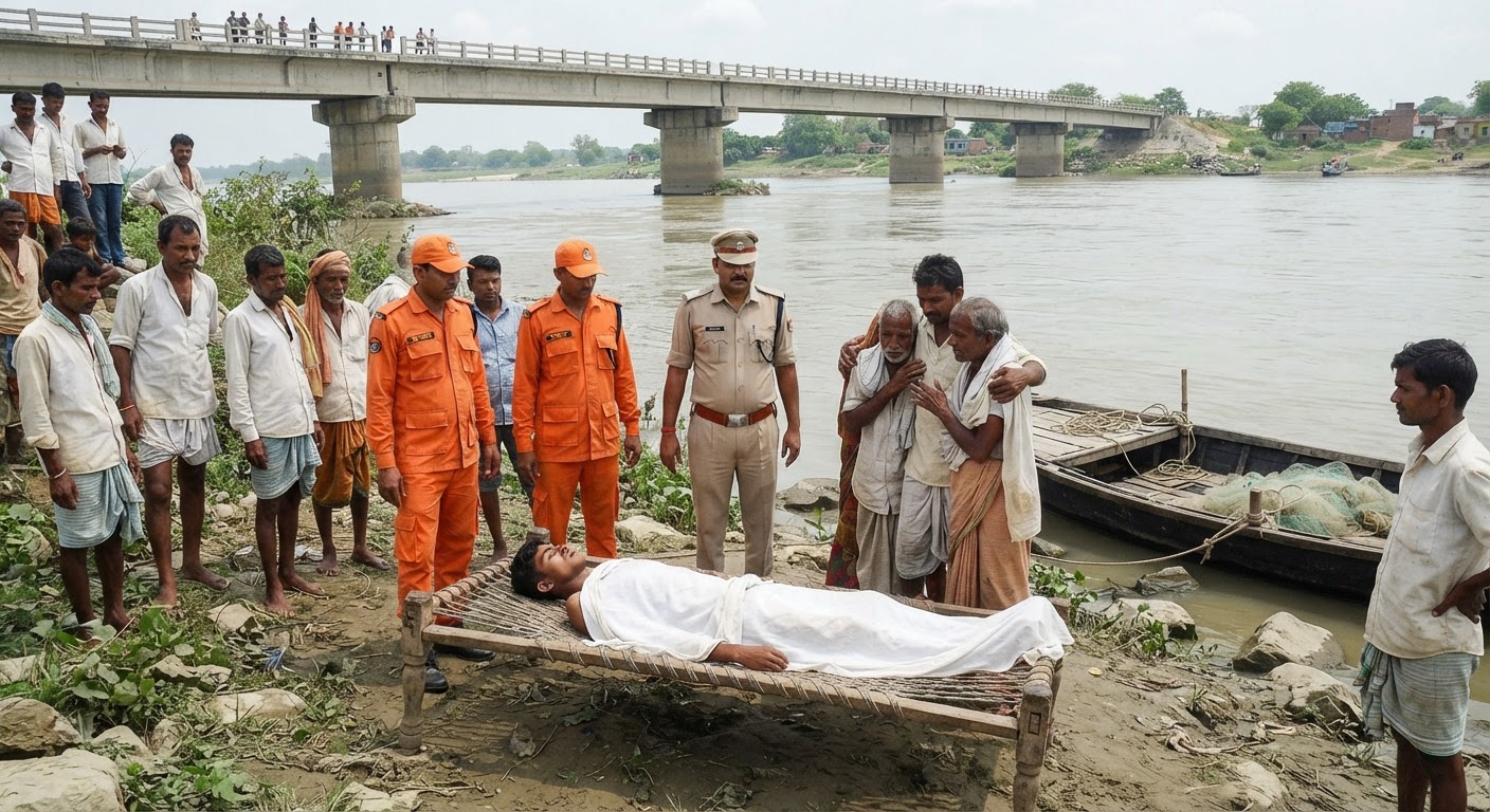 बड़ी खबर: पुल पर बात करते वक्त नदी में गिरे युवक का मिला शव