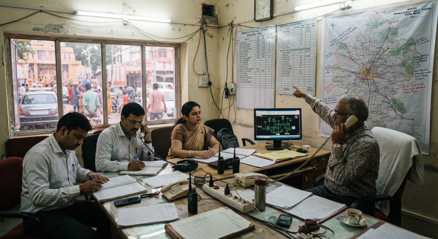 अरेरिया में दुर्गा पूजा पर बिजली विभाग का कंट्रोल रूम शुरू