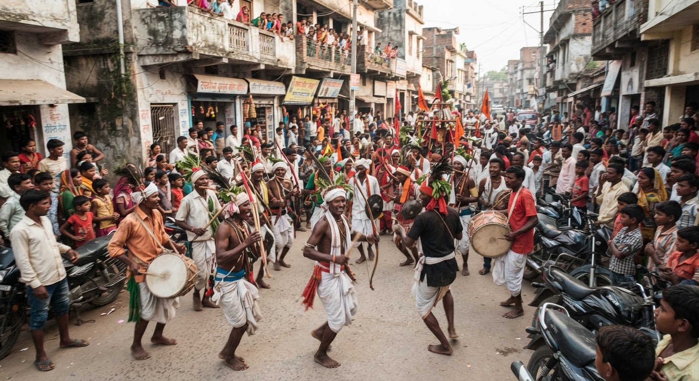झाझा में आदिवासी समाज ने अनोखे दसई नृत्य के साथ मनाया दशहरा