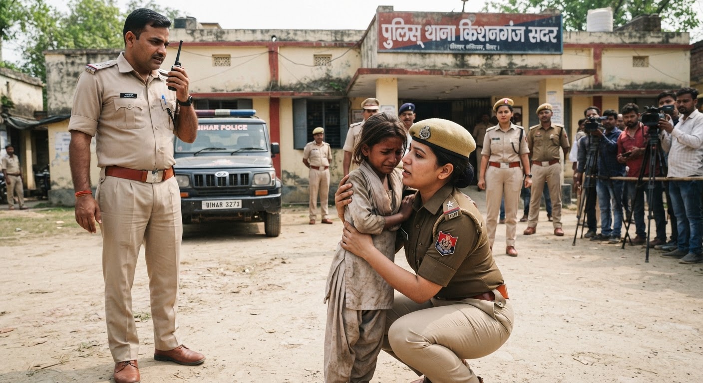 किशनगंज पुलिस ने अपहरण की शिकार नाबालिग बच्ची को सिर्फ दो घंटे में सकुशल बचाया