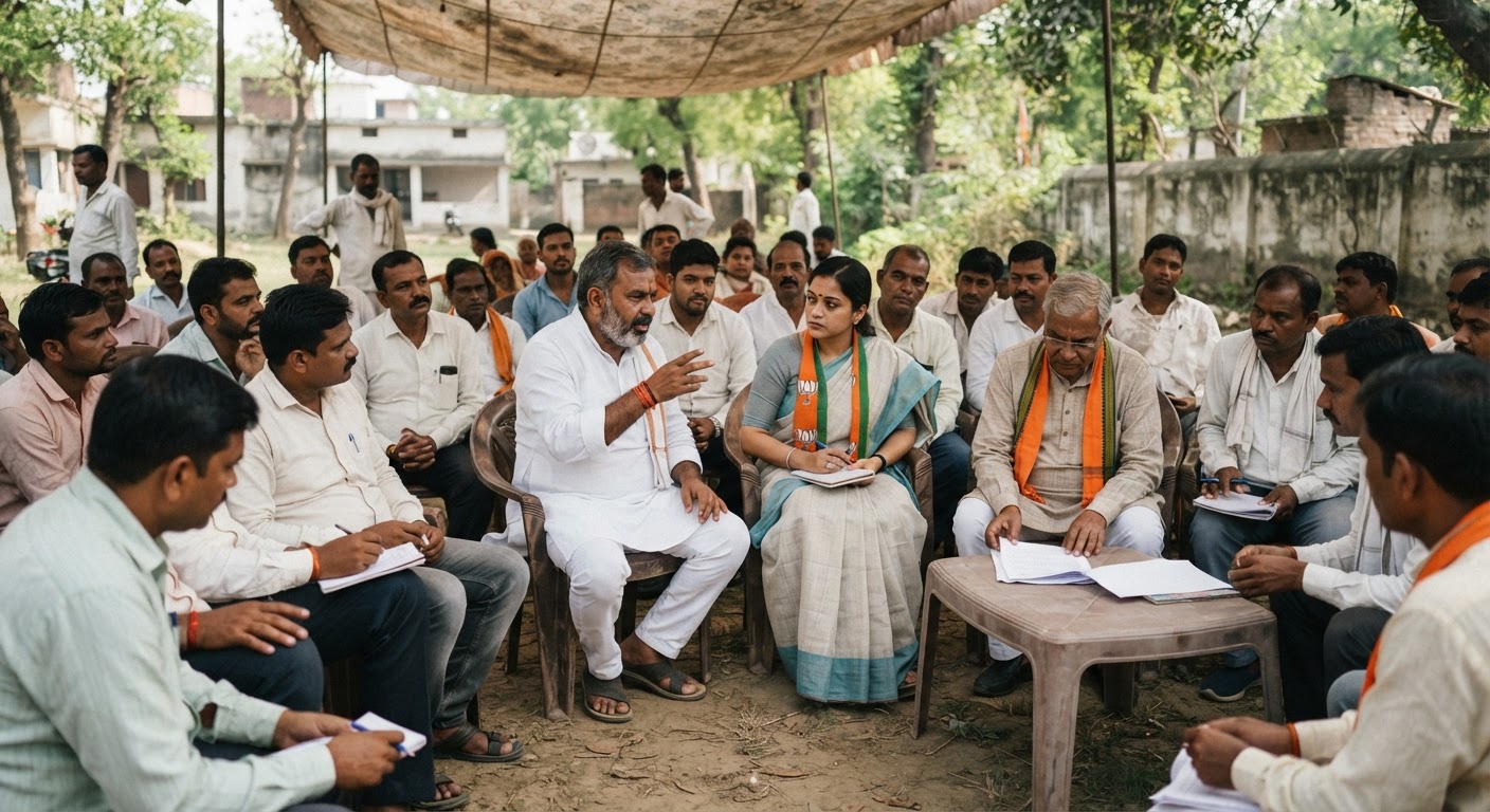 कोसी स्नातक निर्वाचन क्षेत्र चुनाव को लेकर जमुई में हुई बीजेपी की खास बैठक