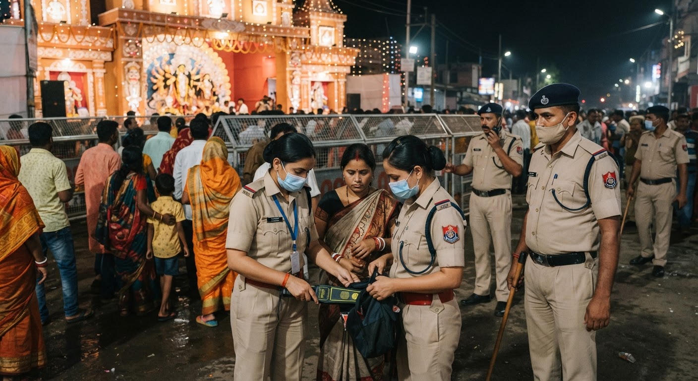 कोलकाता की घटना के बाद किशनगंज में दुर्गा पूजा पर कड़ी सुरक्षा