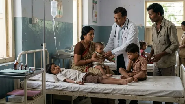 दुर्गा पूजा मेले में चाउमीन खाने से तीन सगे भाई-बहन बीमार, अस्पताल में भर्ती