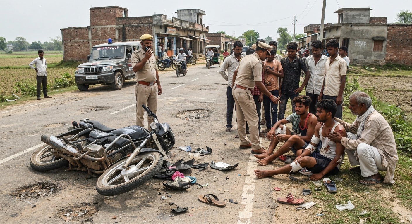 दर्दनाक हादसा: भागलपुर में तेज रफ्तार वाहन ने बाइक को मारी टक्कर, एक किशोर की मौत