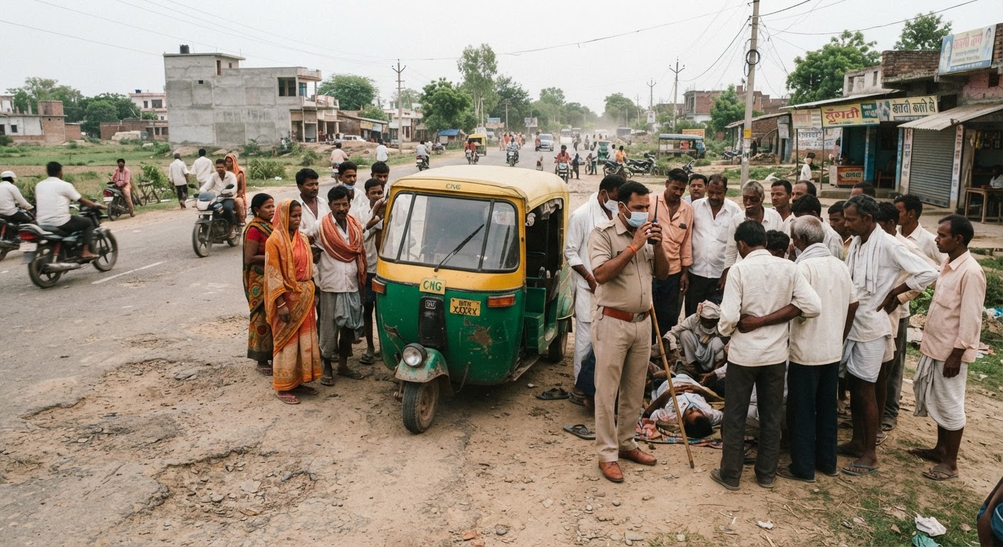 शाहकुंड-अकबरनगर मार्ग पर दर्दनाक हादसा, सीएनजी ऑटो की टक्कर से सात साल के बच्चे की मौत