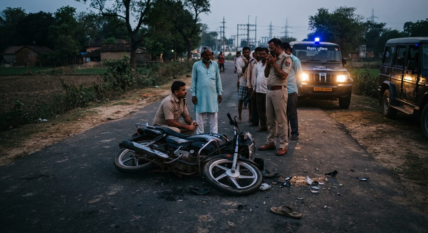 भागलपुर में दर्दनाक सड़क हादसा: बाइक और अज्ञात वाहन की टक्कर में 12 साल के बच्चे की मौत, दो घायल