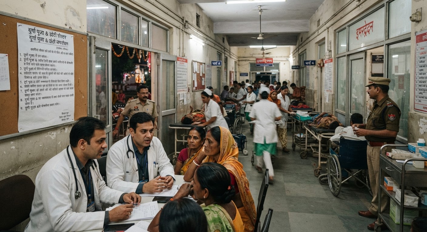 दुर्गा पूजा और प्रतिमा विसर्जन के लिए भागलपुर के अस्पताल अलर्ट पर