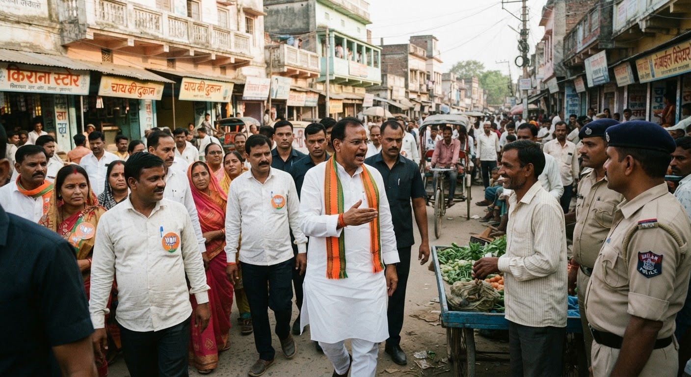 बिहार के शिक्षा मंत्री ने भागलपुर में एनडीए उम्मीदवार के लिए किया जोरदार प्रचार