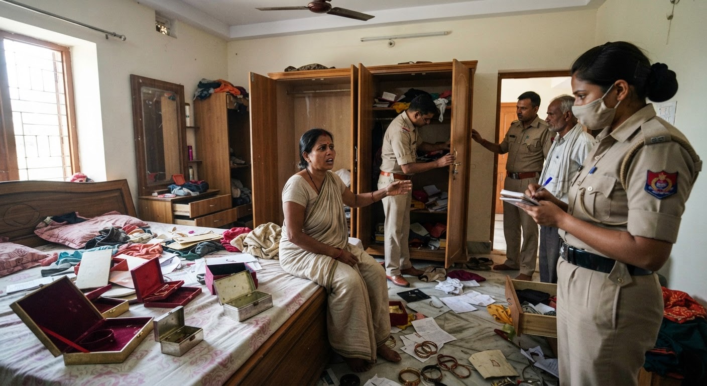 अरेरिया में चोरों का तांडव, बंद घर से 10 लाख की चोरी