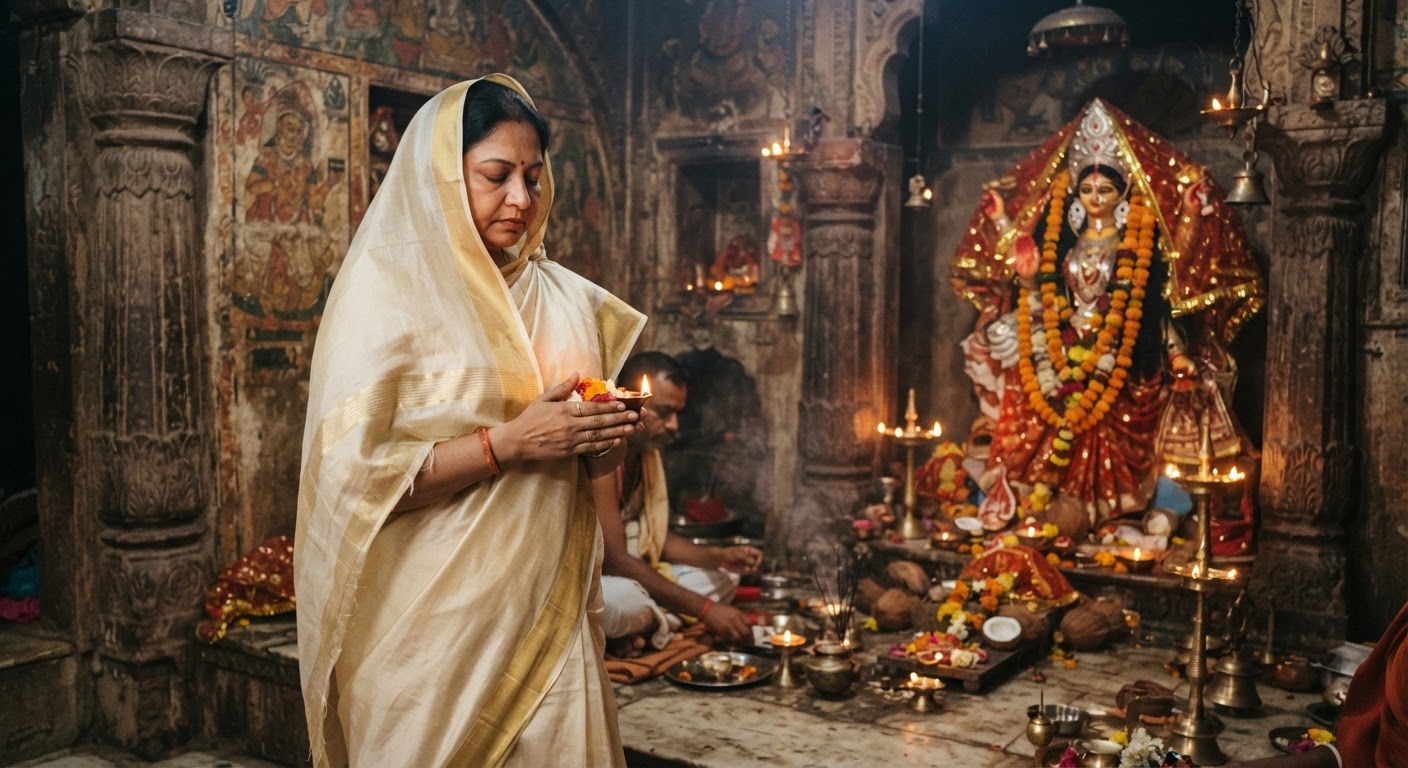 बिहार के उपमुख्यमंत्री सम्राट चौधरी की पत्नी ममता चौधरी ने खगड़िया में की पूजा-अर्चना