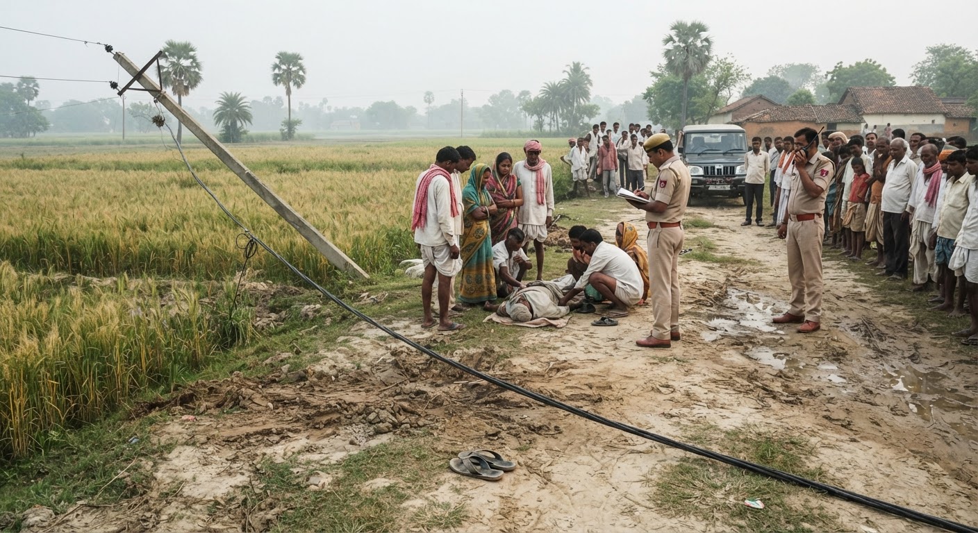 बड़ी खबर: जमुई में खेत में टूटे बिजली तार की चपेट में आने से किसान की दर्दनाक मौत