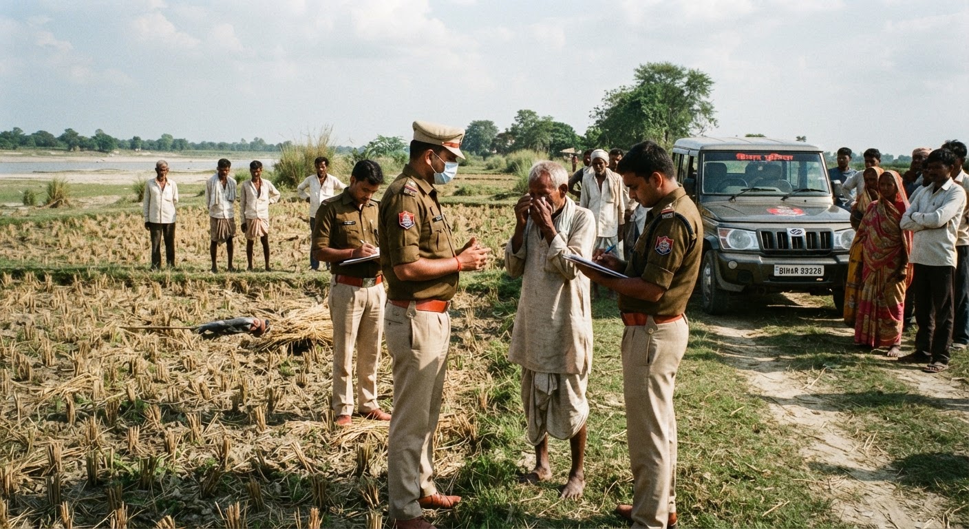 भागलपुर में खेत की मेड काटने के विवाद में युवक की पीट-पीटकर हत्या