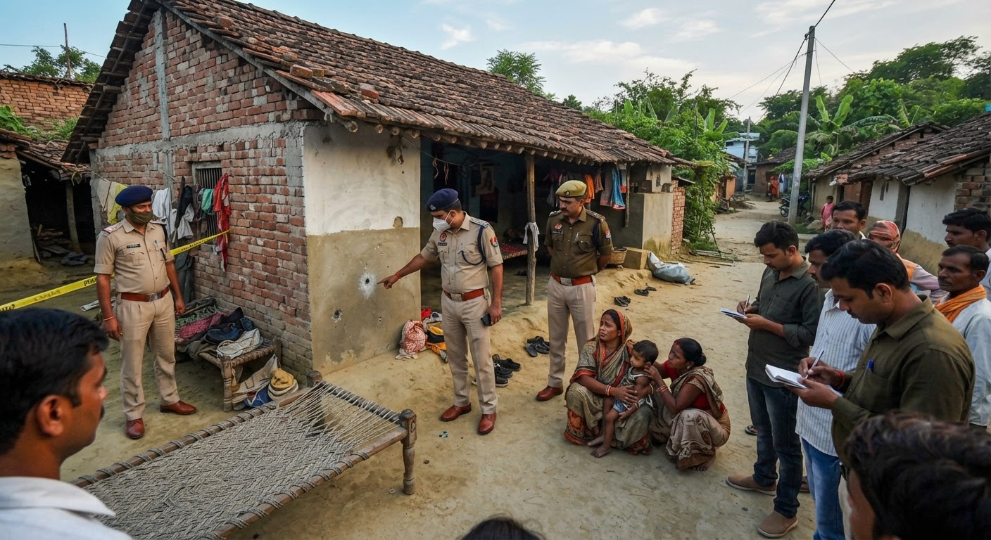 शहजादपुर में दर्दनाक घटना: दशहरा मेला देखने गए थे घरवाले, घर पर फायरिंग में 5 साल की बच्ची घायल