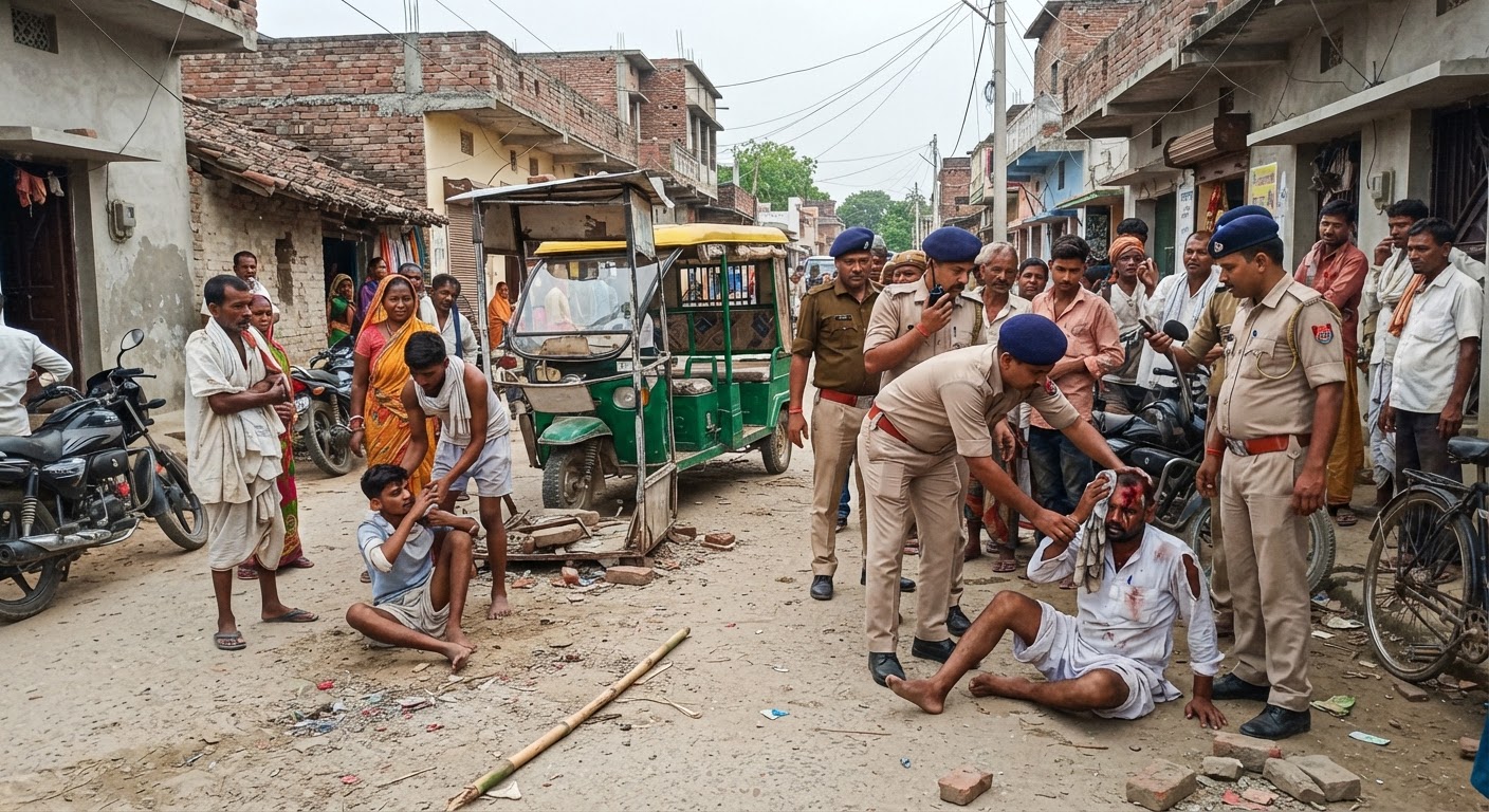 भागलपुर के सुलतानगंज में ई-रिक्शा लगाने को लेकर खूनी संघर्ष, पांच घायल
