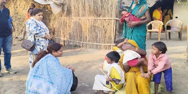 फिल्म अभिनेत्री संचिता बसु के ट्रस्ट ने की मंगल ऋषि के परिवार की मदद