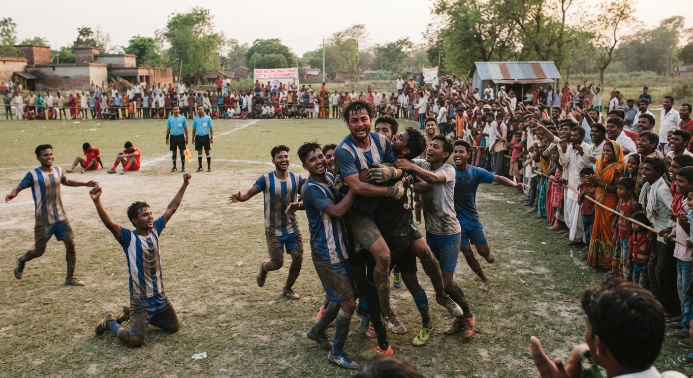 शामार, कहलगांव में मां कालिका चैलेंज फुटबॉल टूर्नामेंट में भागलपुर की शानदार जीत