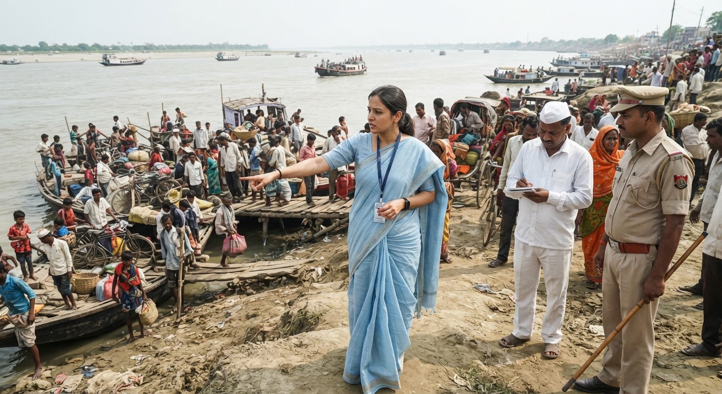 जिलाधिकारी अलंकृत पांडेय ने बियाडा घाट का किया निरीक्षण, दिए निर्देश