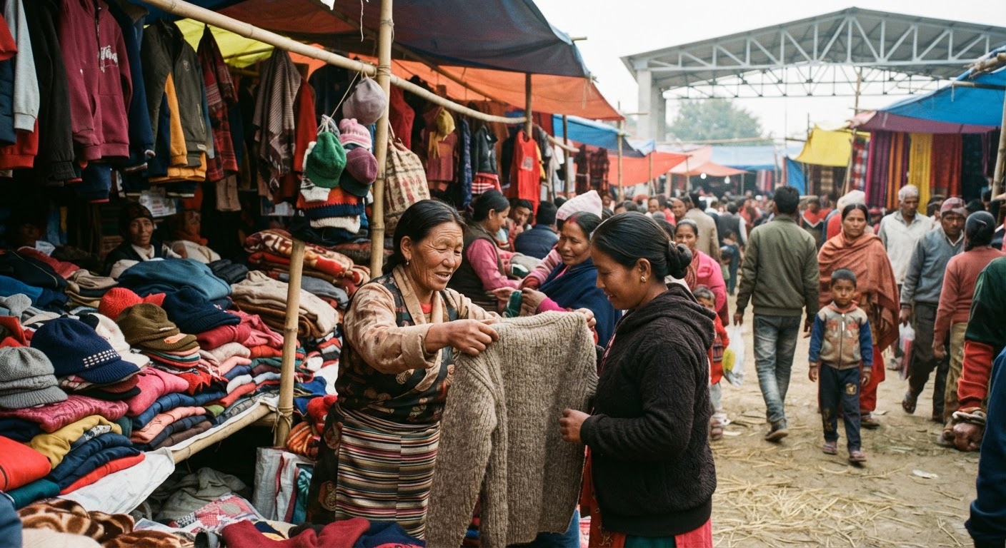भागलपुर में तिब्बती पोटाला मार्केट शुरू, ठंड के लिए खरीदें गर्म कपड़े