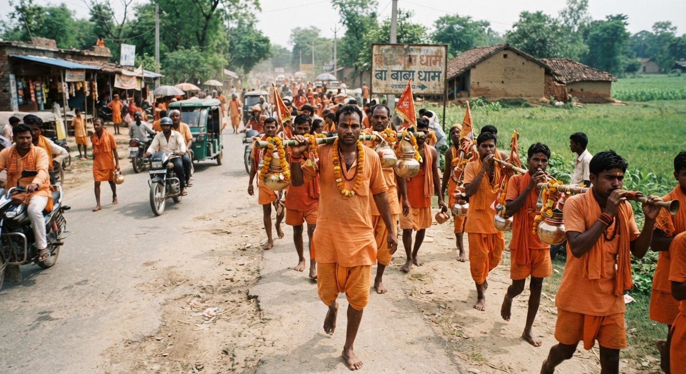 फॉर्च्यूनर गाड़ी खरीदने की खुशी में बांका के युवक ने की बाबा धाम की पैदल यात्रा