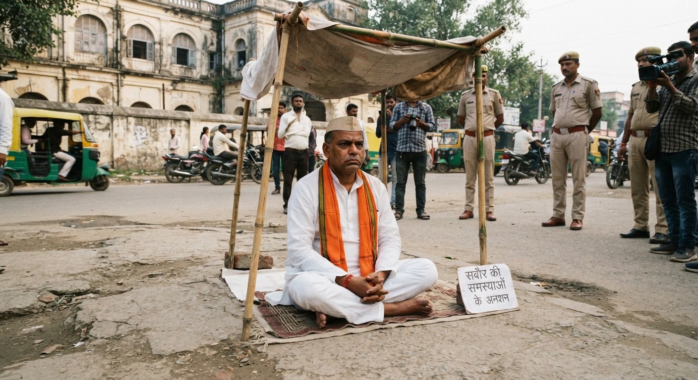 भागलपुर में कांग्रेस नेता सुजीत कुमार झा का बड़ा उपवास, जानिए क्या है मामला